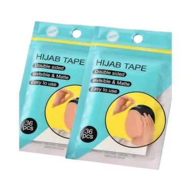 Imagem de Fita Adesiva Transparente Dupla Face Para Hijab, Forte Adesão, Acessór