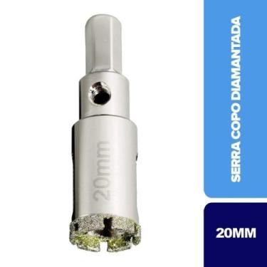 Imagem de Serra Copo Diamantada Cortag Porcelanato 20mm