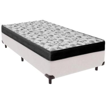 Imagem de Cama Box Solteiro e Colchão ISO 100 D33 Ortobom Branco