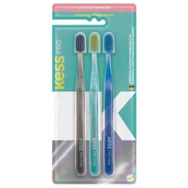 Imagem de Kess - Pack Com 3 Escovas Dentais Pro Extra Macias