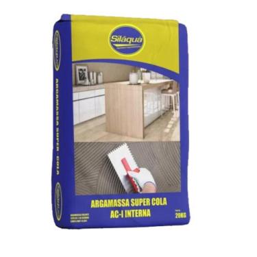 Imagem de Argamassa Super Cola AC1 Interna Blocos Tijolos Massa 20kg - SILAQUA
