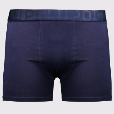 Imagem de Cueca Lupo Boxer Elastano Soft Marinho, GG
