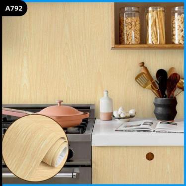 Imagem de Papel Adesivo Madeira para Envelopamento 10 Metros ideal para Moveis, 