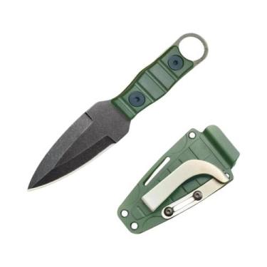 Imagem de Faca De Camping Com Cabo Verde Para Atividades Ao Ar Livre, EDC, Portá