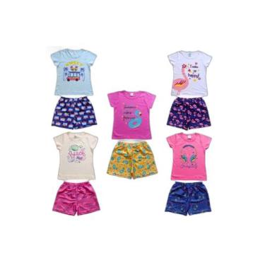 Imagem de Kit Roupa Infantil Menina 10 Peças com Mimo Acessório Laço - Kitilica 