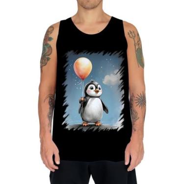 Imagem de Camiseta Regata Bebê Pinguim com Balões Crianças 12 - DESIGN CAMISETAS