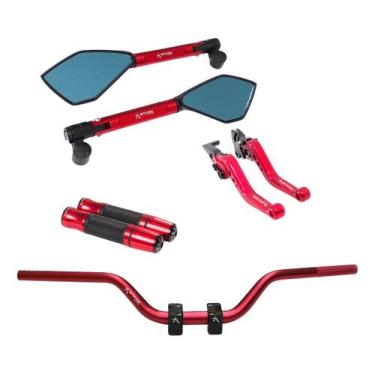 Imagem de Manete Manopla Retrovisor Guidão Factor Fz15 Fazer 150 250 - Stark Rac