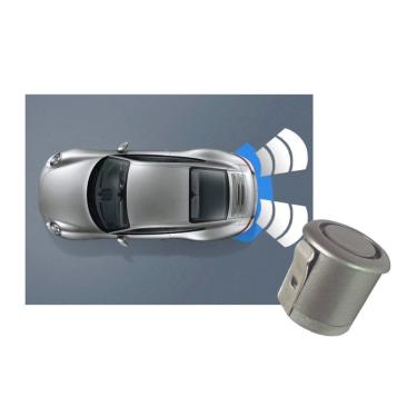 Imagem de Sensor de Estacionamento Traseiro RS308BR Pro Line Prata para Diversos Veículos com Display RGB Preciso e Encaixe