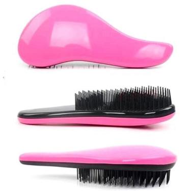 Imagem de Escova Mágica Anti Frizz Desembaraçadora Profissional Colorida - F&S