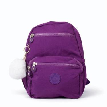Imagem de Mochila Mini Feminina Pequena Nylon Impermeável Casual Compacta Escola