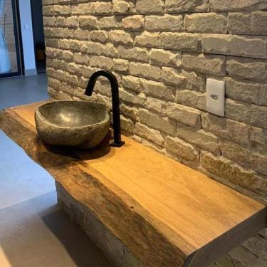 Imagem de Bancada Lavabo 100cm x 40cm - Mesa Madeira
