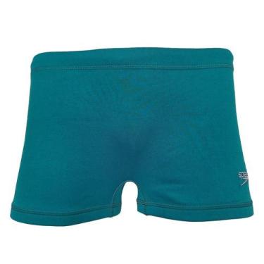 Imagem de Sunga Speedo Hidroshort Básica Boxer Aquaplus Adulto, Azul petróleo, P