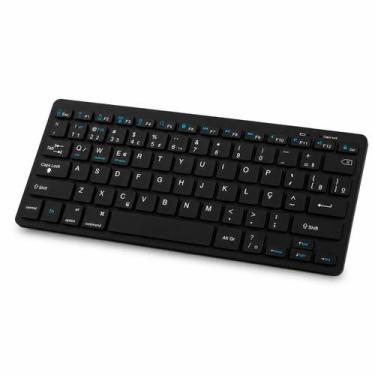 Imagem de Teclado Bluetooth ABNT2 Sem Fio para Tablet Celular Notebook Android i