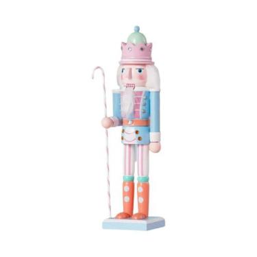 Imagem de Boneco Soldado Quebra-Nozes Colorido De Natal 30/38CM, Enfeite De Árvo
