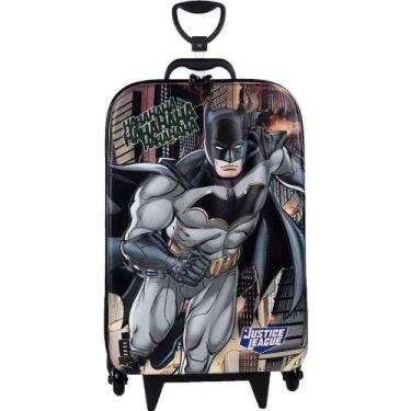 Imagem de Mochila Infantil com Rodinha Liga da Justiça Batman 3D EVA Maxtoy