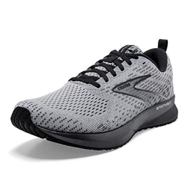 Imagem de Brooks Tênis de corrida masculino Levitate 5 Neutral, Cinza/pérola escurecida/preto, 38