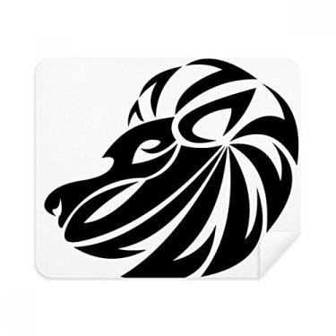 Imagem de Constellation Leo Zodíaco Symbol Pano de limpeza Limpador de tela 2 peças Tecido de camurça