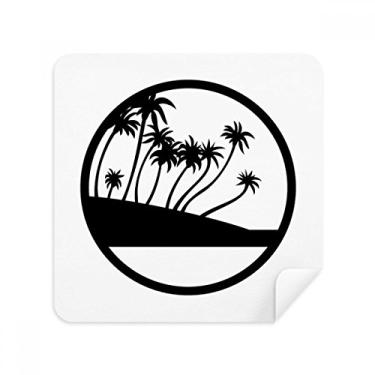 Imagem de Pano de limpeza de tela para plantas de coqueiro, preto, tecido de camurça, pacote com 2