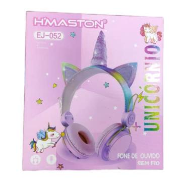 Imagem de Fone De Ouvido Sem Fio Bluetooth Unicórnio Para Crianças