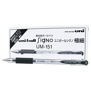 Imagem de Caneta Gel UM-151 SIGNO DX 0,38, Preta, Uni-ball, Caixa c/10 unidades
