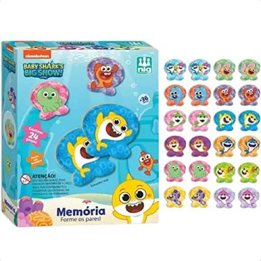 Imagem de Nig Brinquedos Jogo da Memória Baby Shark