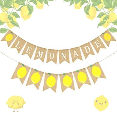 Imagem de Conjunto LaVenty de 2 Suprimentos de Limonada para Decoração de Festa de Limonada de Verão, Decoração de Limão, Limão, Limão