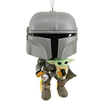 Imagem de Hallmark Enfeite de Natal Funko Pop de Star Wars: O Mandaloriano e o Grogu!