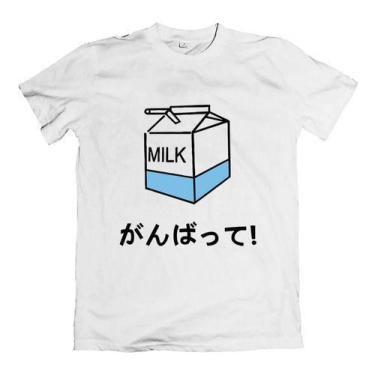 Imagem de Camiseta Blusa Milk Harajuku Tumblr Aesthetic Kawaii Unissex - Hippo P