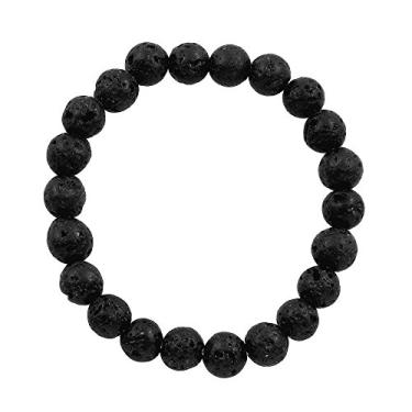 Imagem de Falari Pulseira el stica unissex semipreciosa natural de 8 mm