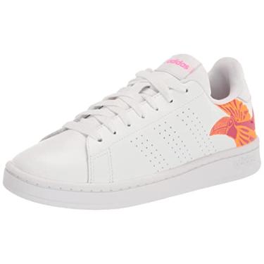 Imagem de adidas Tênis feminino Advantage, Ftwr branco/rosa gritando/branco, 11