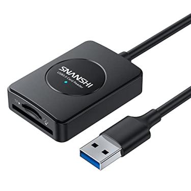 Imagem de Leitor de cartão SD, leitor de cartão SD SNANSHI USB 2 em 1 leitor de cartão SD USB 3.0 para SDXC, SDHC, SD, MMC, RS-MMC, Micro SDXC, Micro SD, Micro SDHC e cartões UHS-I