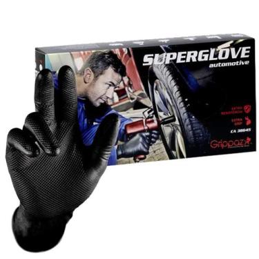 Imagem de Caixa 50 Unidades Luva De Segurança Nitrilica Sem Pó Super Glove - Sup