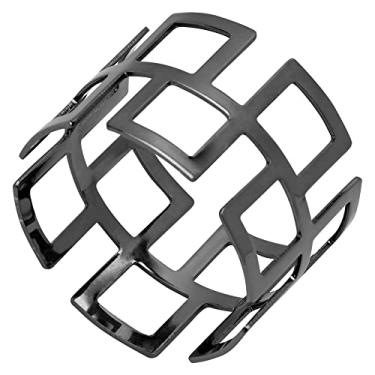 Imagem de Mimo Style Anel de Guardanapo Suécia Aramado na Cor Preta, Perfeito para Todas as Ocasiões, Feito de Ferro, Cor Prata. Sofisticado, Moderno e Elegante. Para sua Mesa de Jantar, Surpreenda Sua Visita