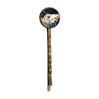 Imagem de Bobby Pin de cabelo de metal retrô para fotografia de animal fofo
