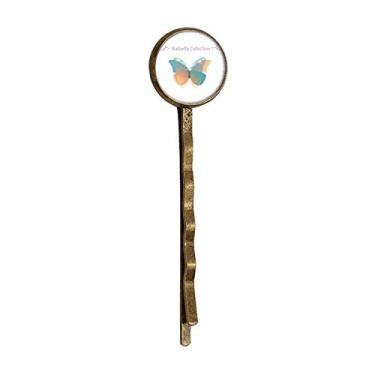 Imagem de Baby Pink & Blue Butterfly Collection Retro Metal Hair Bobby Pin Headwear