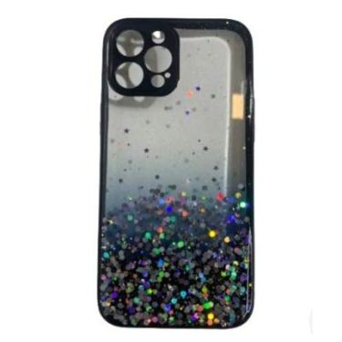 Imagem de CASE CAPINHA IPHONE XR - COM GLITTER - PRETA