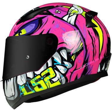 Imagem de Capacete Ls2 FF353 Badass Rosa Feminino Esportivo Moto