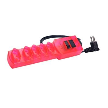 Imagem de Filtro de Linha MG-3001 C/5 Tomadas 1,5mts 1 Novo ABNT – Margirius | Rosa Neon