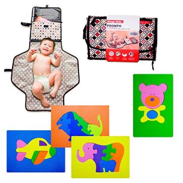 Imagem de Trocador de Fraldas + 1 Tapete EVA Misto com 4 peças