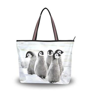 Imagem de Bolsa de ombro My Daily feminina fofa Penguins, Multi, Large