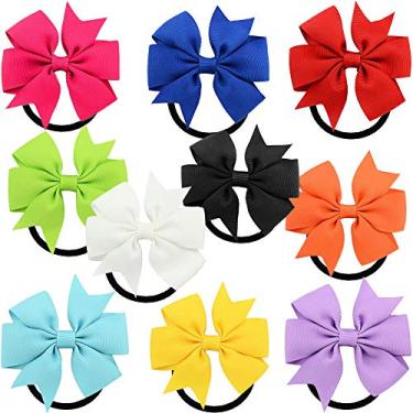 Imagem de Neoimp 10un. Laço Com Elástico Para Cabelo Infantil Adulto Diversas Cores