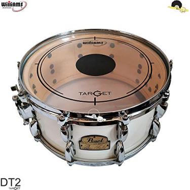 Imagem de Pele para tom/caixa - Williams DT2 Duplo filme clear c/dot central 13"