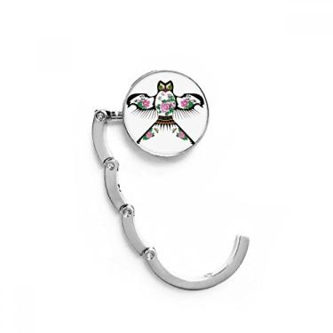 Imagem de Gancho de mesa com padrão de pipa tradicional da cultura chinesa com fecho decorativo dobrável