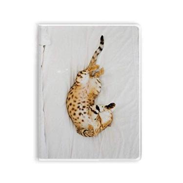Imagem de Caderno de fotos de gato Ocelot Animal Ocelot capa de goma Diário capa macia