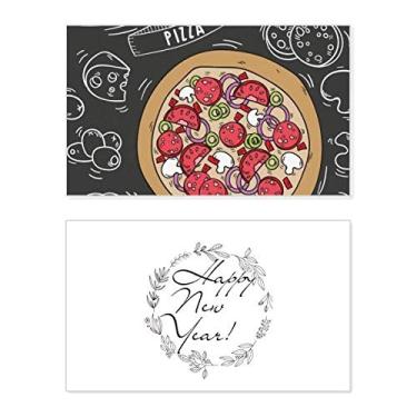 Imagem de Italy Customs Resident Diet Pattern New Year Festival Greeting Card Bless Message Gift
