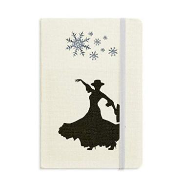 Imagem de Caderno de dança para fãs de performance com flocos de neve para inverno