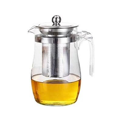 Imagem de Chaleira Bule Com Infusor Inox Vidro 900 Ml