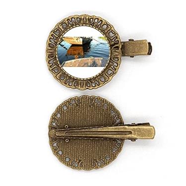 Imagem de Barco de remo Art Deco Presente, Fashion Hairpin Headdress Broche Clipe de cabelo Presilha