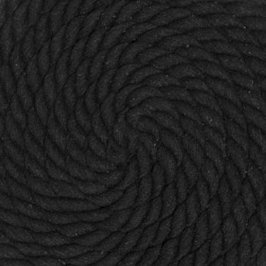 Imagem de Corda de algodão trançado natural West Coast Paracord – Corda artesanal – Corda tripla super macia e forte para esportes, decoração, artesanato, macramê, uso interno (1,5 cm x 7,6 m, preta)