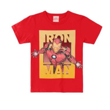 Imagem de Brandili Avengers Camiseta Homem De Ferro Vermelho